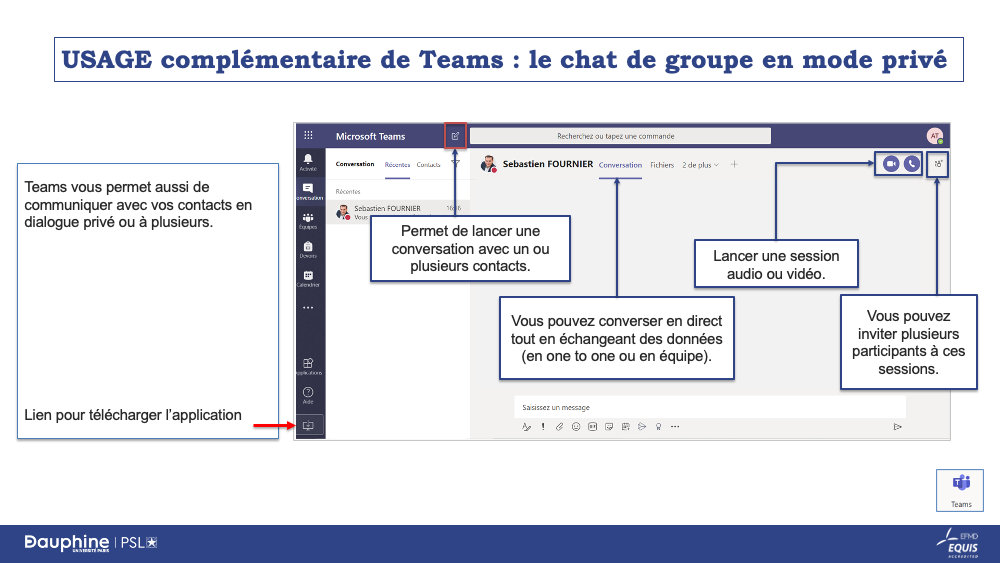 Diapositive8 Tuto "Participer à une classe virtuelle via Teams"